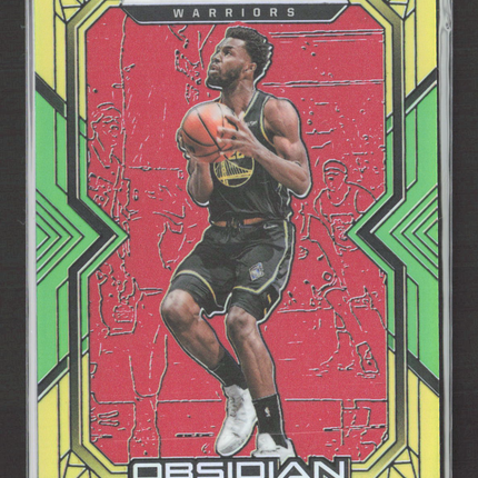 2022 Panini Obsidian Andrew Wiggins #50 Contra Yellow /99