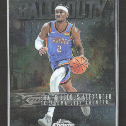 2025 Topps Chrome Ball of Duty Shai Gilgeous-Alexander #BD-6