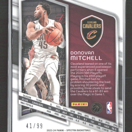 2024 Panini Spectra Prizm Donovan Mitchell #62 /99