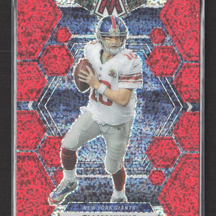 2023 Panini Prizm Mosaic Eli Manning #179 Red Sparkle