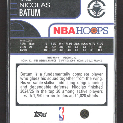 2026 Topps NBA Hoops Nicolas Batum #152 Blue 043/149