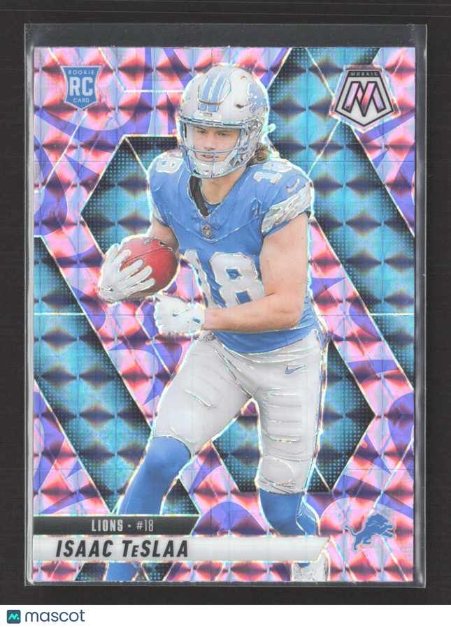 2025 Panini Mosaic Prizm Isaac TeSlaa #319 RC Pink
