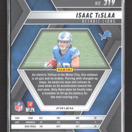 2025 Panini Mosaic Prizm Isaac TeSlaa #319 RC Pink