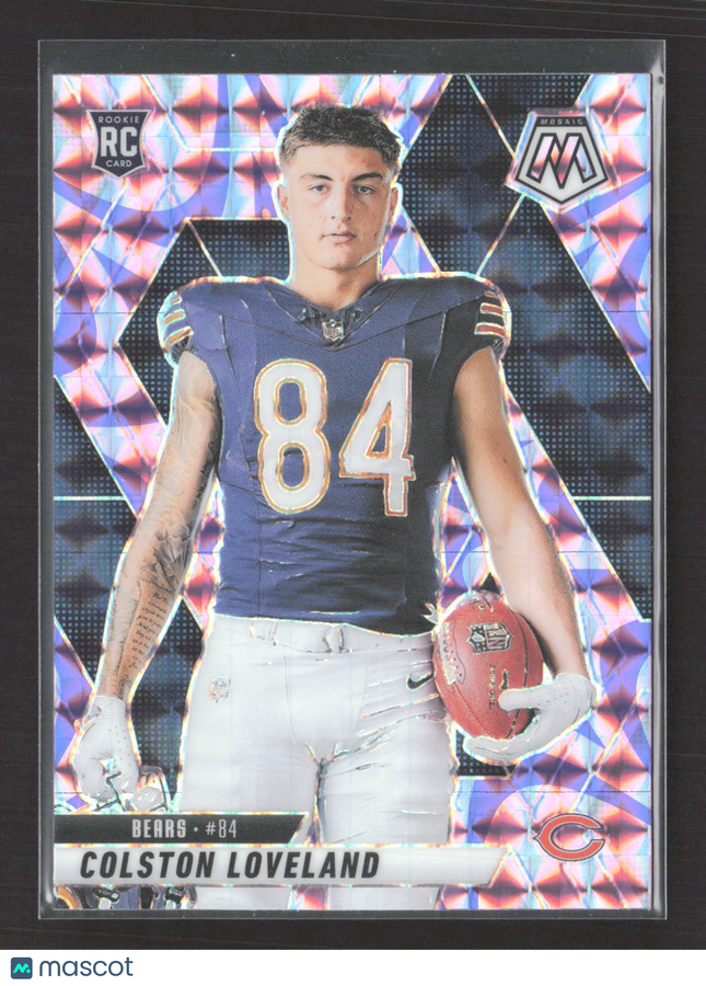 2025 Panini Mosaic Football Colston Loveland #275 RC Pink