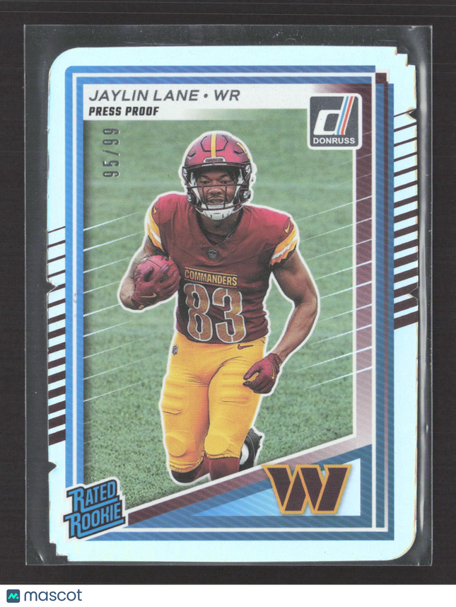 2025 Panini Donruss Jaylin Lane #335 Press Proof 95/99