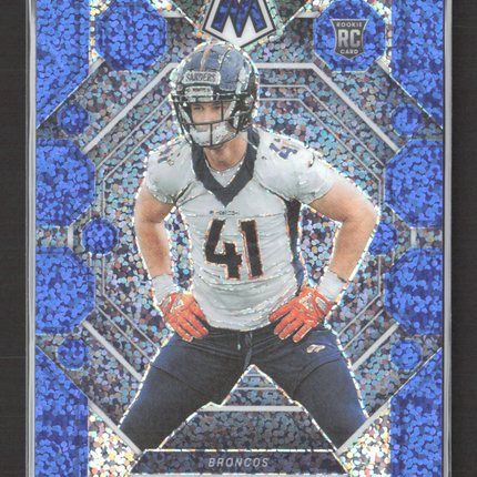 2023 Panini Mosaic Football Drew Sanders #318 Blue Sparkle RC 51/96