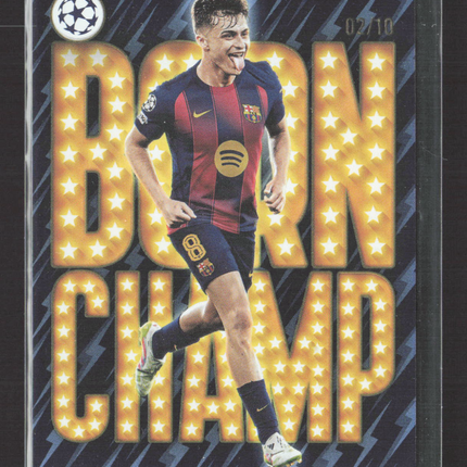 2026 Topps UEFA Champions League Born Champ Pedri #BC-4 Black 02/10