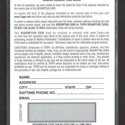 2026 Bowman Basketball Yang Hansen #BCA-YH Green Geometric Redemption Auto /99
