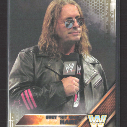 2016 Topps WWE Bret "Hit Man" Hart #82 Gold /10