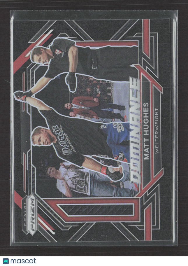 2023 Panini Prizm UFC Dominance Matt Hughes #17 Black 1/1