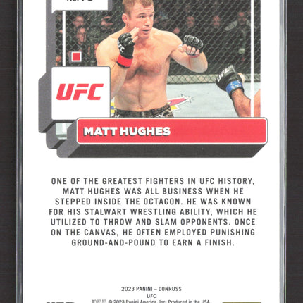 2023 Panini Donruss UFC Matt Hughes #73 Holo Laser Black 1/1