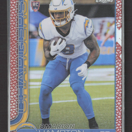 2025 Topps Chrome Omarion Hampton #324 Leather Prizm RC
