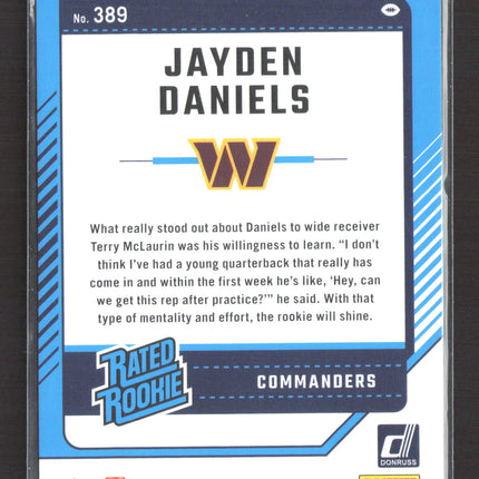 2024 Panini Donruss Football Jayden Daniels #389 Press Proof Red