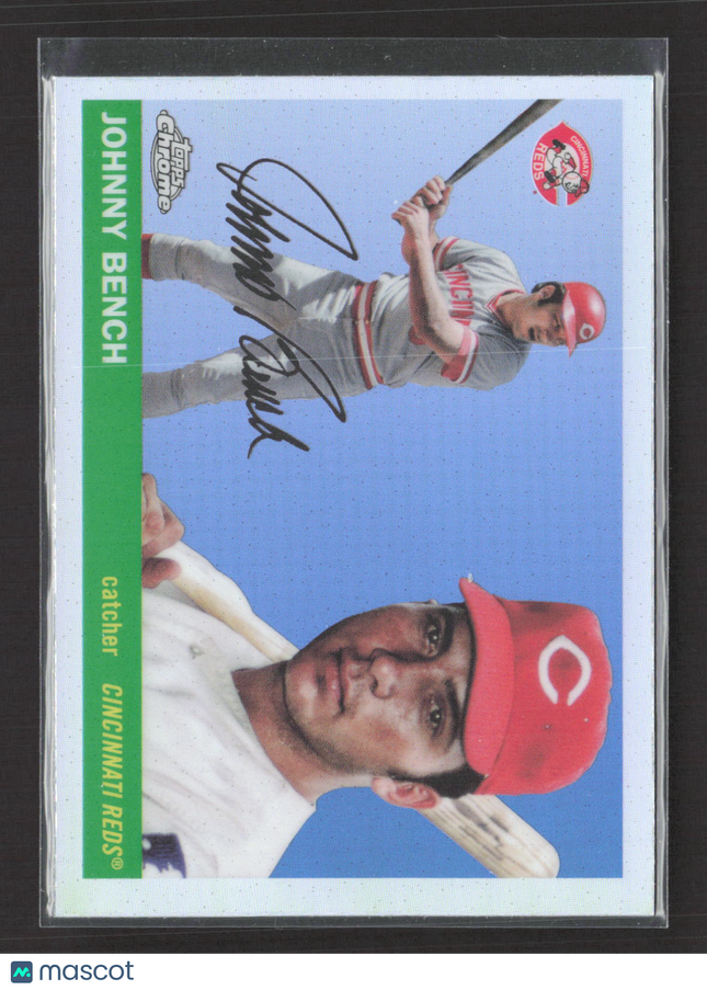 2025 Topps Chrome Johnny Bench #454 Refractor