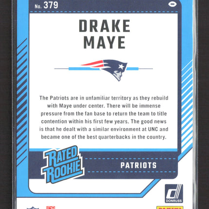 2024 Panini Donruss Football Drake Maye #379