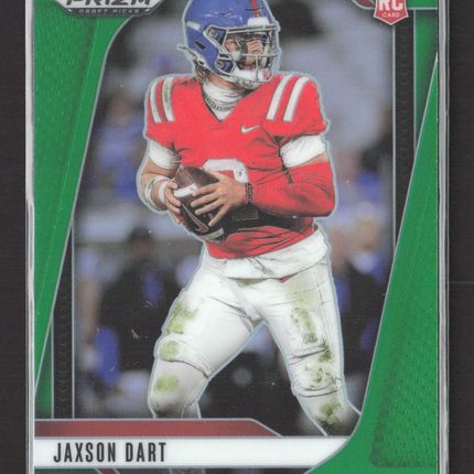2025 Panini Prizm Draft Picks Jaxson Dart #90 Green RC
