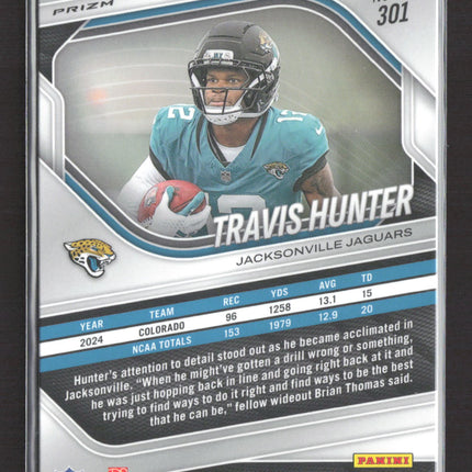 2025 Panini Prizm Travis Hunter #301 Lazer RC