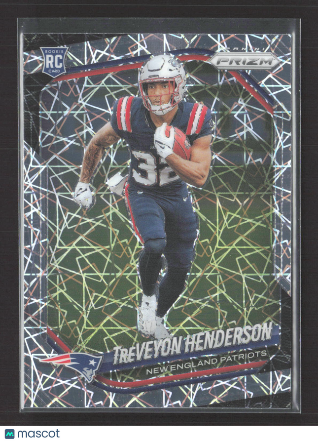 2025 Panini Prizm Football TreVeyon Henderson #343 Lazer RC