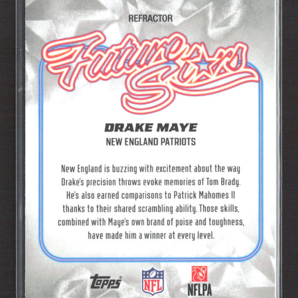 2025 Topps Chrome Future Stars Drake Maye #FS-7 Refractor