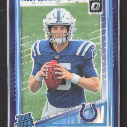 2025 Panini Donruss Optic Riley Leonard #255 Purple Shock