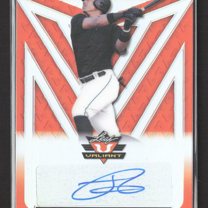 2020 Leaf Valiant Julio Rodriguez #BA-JR1 Orange 30/75 Auto