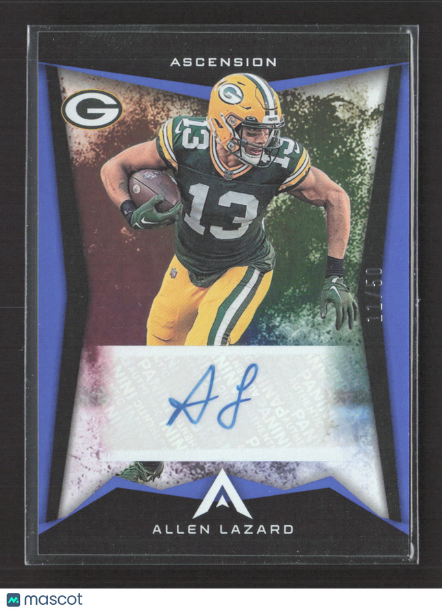 2023 Panini Chronicles Ascension Allen Lazard #ASC-ALL Blue 11/50 Auto
