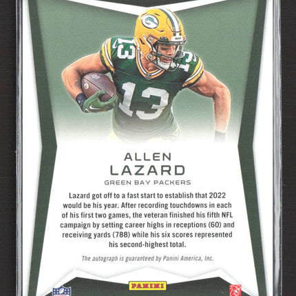 2023 Panini Chronicles Ascension Allen Lazard #ASC-ALL Blue 11/50 Auto