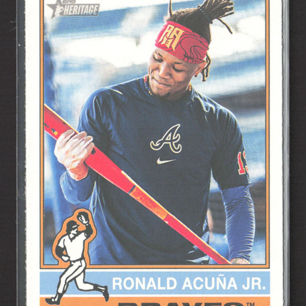 2025 Topps Heritage Ronald Acuna Jr. #367 Image Variation