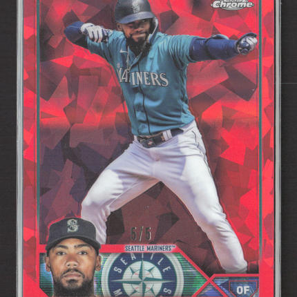 2020 Topps Chrome Sapphire Update Teoscar Hernandez #USC250 Red 5/5