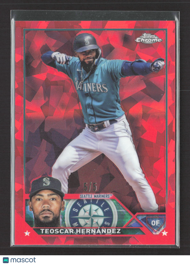 2020 Topps Chrome Sapphire Update Teoscar Hernandez #USC250 Red 5/5
