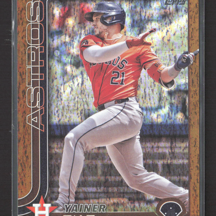 2025 Topps Series 1 Yainer Diaz #299 Gold /50