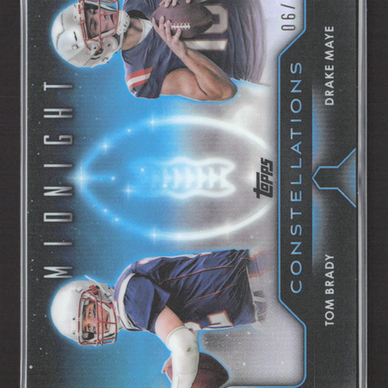 2024 Topps Midnight Constellations Drake Maye Tom Brady #C-12 06/25