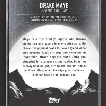 2024 Topps Midnight Morning Drake Maye #62 RC 071/149