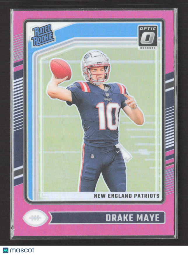2024 Panini Donruss Optic Football Drake Maye #229 Pink