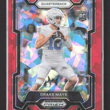 2024 Panini Prizm Draft Picks Drake Maye #103 Red Ice RC