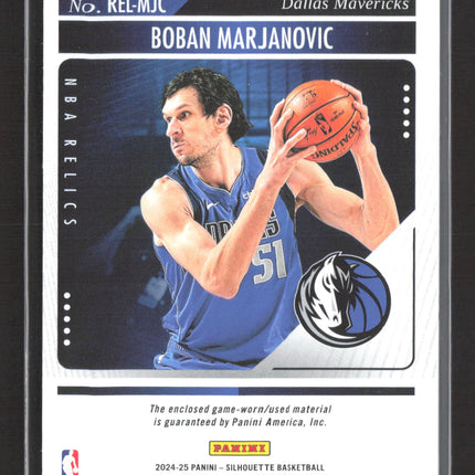 2025 Panini Silhouette Basketball NBA Relics Boban Marjanovic #REL-MJC Jersey