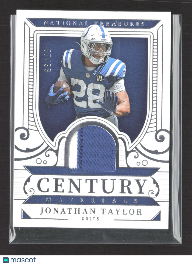 2026 Panini National Treasures Century Jonathan Taylor #CM-JTR Patch /99