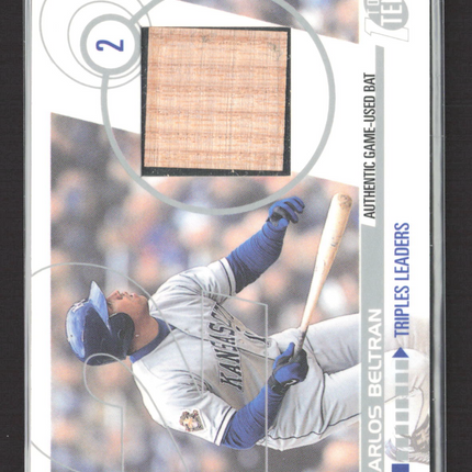 2002 Topps Ten Carlos Beltran #TTR-CB Authentic Game-Used Bat