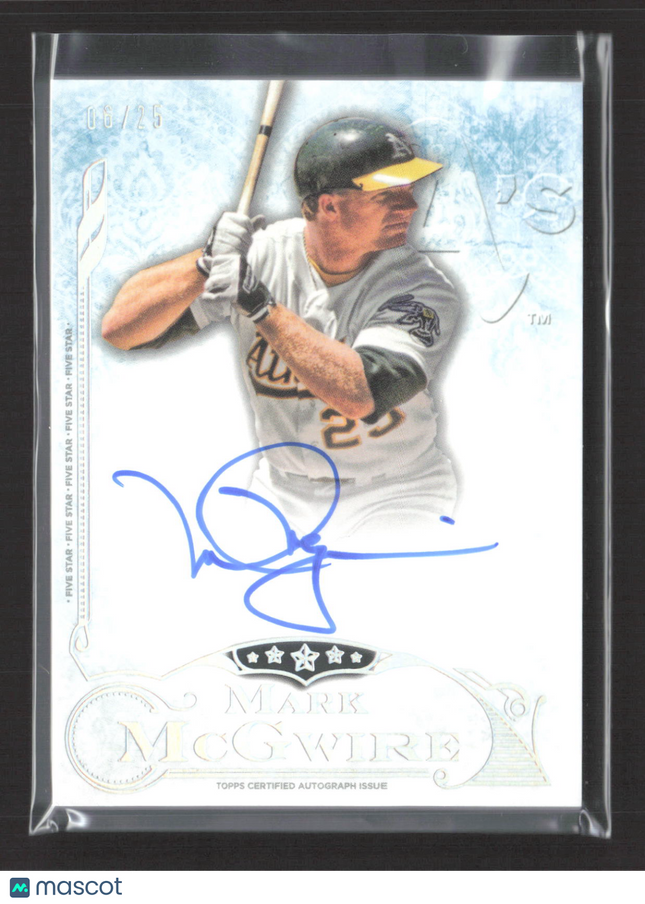 2015 Topps Five Star Mark McGwire #FSA-MM 06/25 Auto