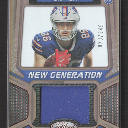 2023 Panini Certified New Generation Dalton Kincaid #NGJM-5 RC 073/349 Jersey