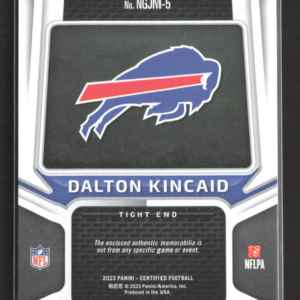 2023 Panini Certified New Generation Dalton Kincaid #NGJM-5 RC 073/349 Jersey