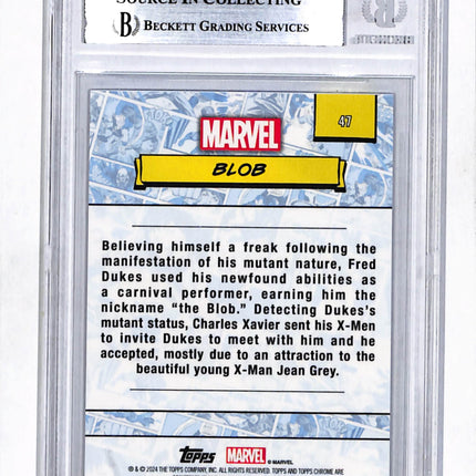 2024 Topps Chrome Marvel Sapphire Edition #47 BLob bgs 9