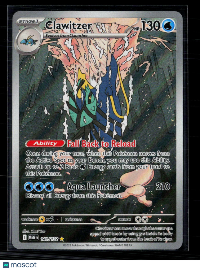 Pokemon 2025 Mega Evolution Clawitzer #141/132