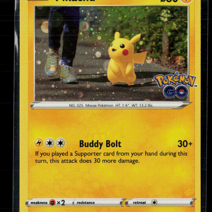 Pokemon 2022 GO Pikachu #27/78 Cosmos Holo
