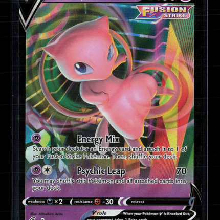 Pokemon 2022 Fusion Strike Mew V #113/264