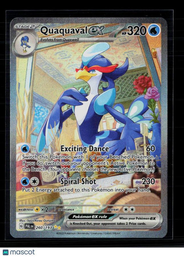 Pokemon 2023 Paldea Evolved Quaquaval EX SAR #260/193