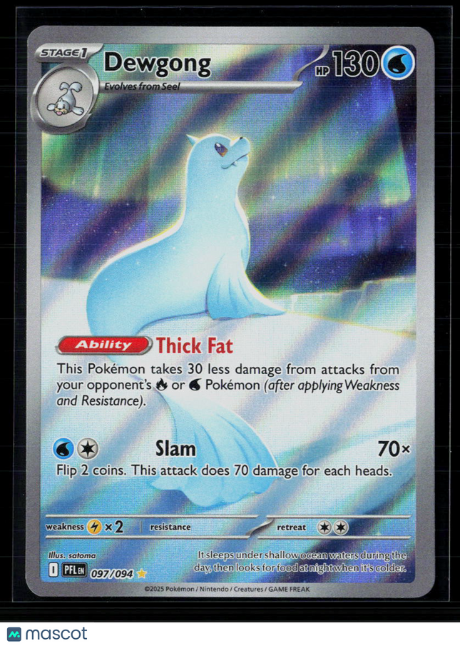 Pokemon 2025 Scarlet & Violet Phantasmal Flames Dewgong #97/94