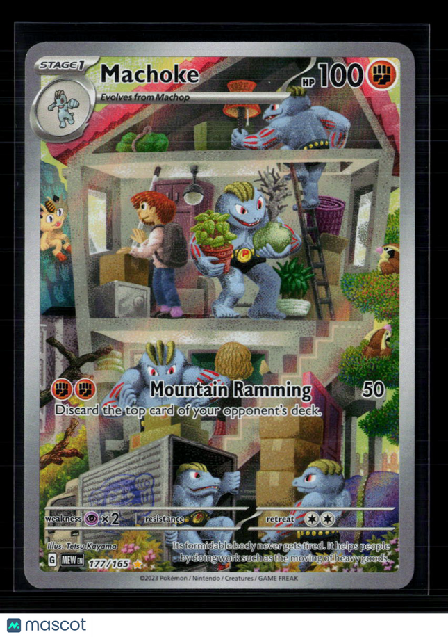 Pokemon 2023 Scarlet & Violet 151 Machoke #177/165
