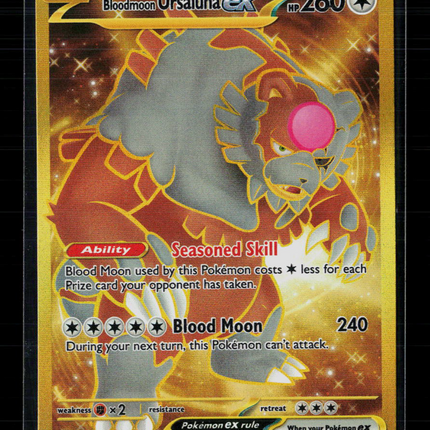 Pokemon 2024 Twilight Masquerade Bloodmoon Ursaluna EX HR #222/167