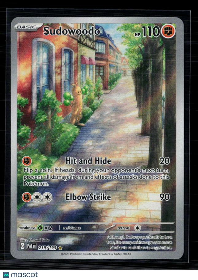 Pokemon 2023 Paldea Evolved Sudowoodo #219/193